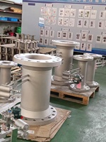 Anjun AVZ V-Cone Gas Flow Meter DN150 Badan Baja Karbon 304SS Sambungan Flens Kerucut untuk Gas Alam Udara Terkompresi Biogas DP