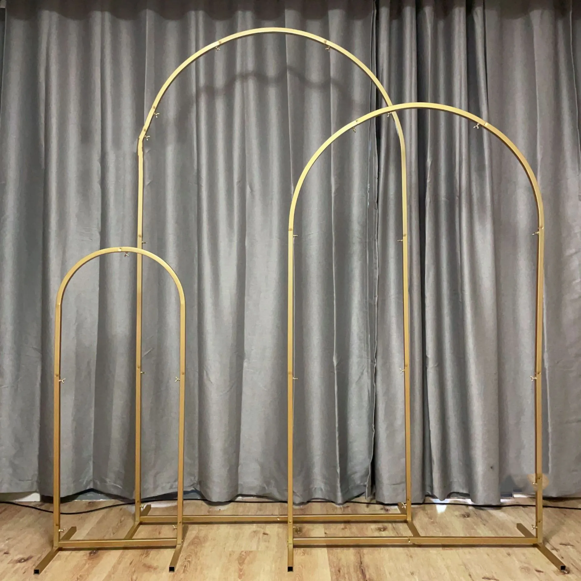 Wedding decoration Supplies Decoration 6ft 6.6ft 7.2ft Metal Arched Balloon Frame Backdrop Stand Gold Floral Wedding Arch