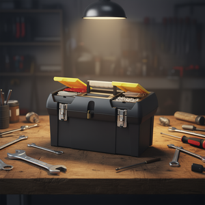 Series 2000 <b>Tool</b> <b>Box</b> <b>With</b> Metal Hinge 2 Organizers Tray Storage - Product Image 3