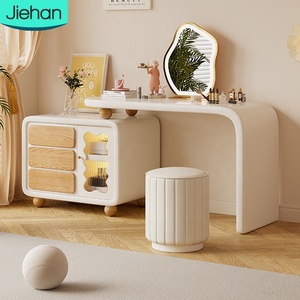 Salle de bain style crème <span class=keywords><strong>pas</strong></span> <span class=keywords><strong>cher</strong></span> 3 tiroir <span class=keywords><strong>en</strong></span> <span class=keywords><strong>pin</strong></span> armoire de rangement <span class=keywords><strong>en</strong></span> bois <span class=keywords><strong>massif</strong></span> maquillage vanité <span class=keywords><strong>commode</strong></span> moderne avec miroir et lumières led - Product Image 1
