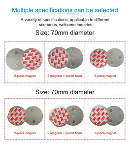 Çapı 70mm veya çapı 39mm Alarm montaj kitleri duman dedektörü mıknatıs ile Sticker - Product Image 5