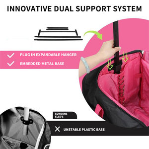 Bolsas de ropa de competición de baile de 23 pulgadas, <span class=keywords><strong>Maleta</strong></span> de viaje, bolsa de baile con perchero - Product Image 4