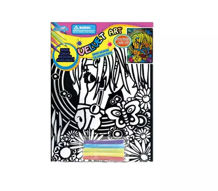Пользовательские пушистые бархатные художественные цветные Плакаты для девочек Подарки бархатные обои Наборы для творчества