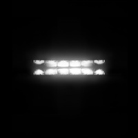 LANSEKO 12 pouces LED barres lumineuses tout-terrain blanc jaune lunette moins barre lumineuse avec feu de position 5200LM 45W pour camion ATV UTV voiture