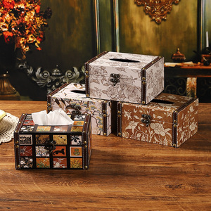 Boîte à mouchoirs Mystic Arts 4245E, rangement décoratif en bois pour la maison, le bureau ou le bureau à domicile - Product Image 4