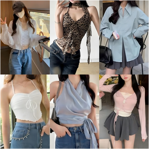 <span class=keywords><strong>Venta</strong></span> Directa de Fábrica al por Mayor: Blusas de Verano para Mujer de Alta Calidad y Estilo Moderno, Envío Aleatorio de Inventario - Product Image 3
