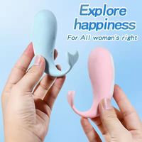Produits pour adultes Climax Sex : Vibrateur portable œuf de poisson vibrant en forme de baleine, chauffant, télécommandé sans fil, pour le point G féminin