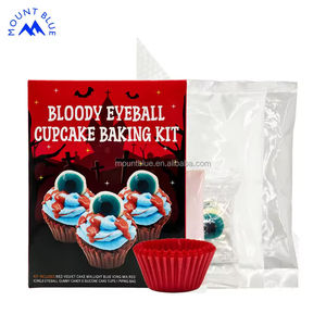 Kit de Repostería para Cupcakes de Chocolate de Halloween, Personalizable a Bajo Precio, con Textura Cremosa y Salada en Caja - Product Image 3