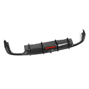 Difusor Trasero Estilo KB con Luz LED para <span class=keywords><strong>Audi</strong></span> <span class=keywords><strong>A6</strong></span> <span class=keywords><strong>C8</strong></span> Regular 2019-2020, Difusor de Parachoques Trasero <span class=keywords><strong>A6</strong></span> <span class=keywords><strong>C8</strong></span> de Fibra de Carbono Real - Product Image 3