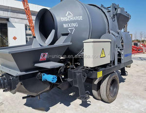 Tragbarer Diesel zement mischer, Beton pumpe, Betonmischer und Pumpen kombination - Product Image 1
