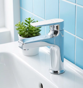 Robinet de lavabo monocommande chaud et froid, structure similaire au type K74013, mitigeur de lavabo de salle de bain à poser sur le comptoir - Product Image 1