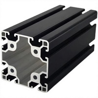 Profilé en aluminium anodisé robuste 8080 T5 à rainures en T pour armoires de machines CNC industrielles et équipements d'automatisation