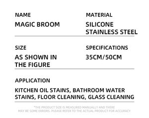 Limpiacristales Retráctil de Silicona para Ducha, Mango de Acero Inoxidable, Limpiaparabrisas Telescópico para Vidrio y Piso, 35CM/50CM, Venta al Por Mayor - Product Image 6