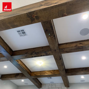 Poutres en <span class=keywords><strong>bois</strong></span> <span class=keywords><strong>imitation</strong></span> chêne blanc rustique en fibre de <span class=keywords><strong>bois</strong></span> Allandgroup pour le plafond du salon, designer pour propriétaires - Product Image 3