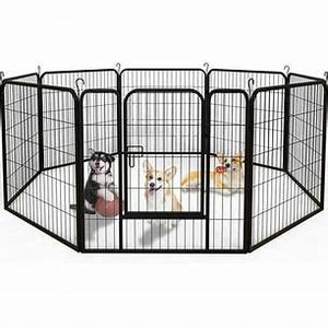 Kandang Anjing Logam 40in H 32 Panel Pagar Anjing Tugas Berat - Product Image 5