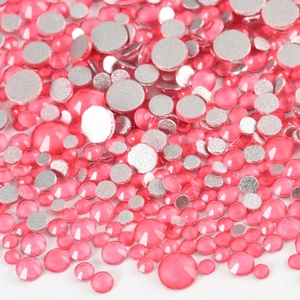 Oleeya - Piedras de Cristal de Diferentes Tamaños al por Mayor, Color Mocha, Base Plana, Sin Fijación en Caliente, Cristal 2028 para Decoración de Uñas - Product Image 2