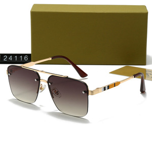 Gafas de Sol Unisex Nuevas 2026, Moda Clásica, Estilo <span class=keywords><strong>Caballero</strong></span>, Metal, Tendencia, Gafas <span class=keywords><strong>para</strong></span> Conducir, Viajar, Casuales, 24116 - Product Image 6