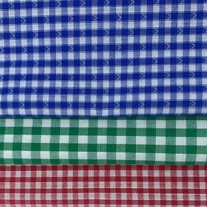 Ronghong OEM ODM 90% poliéster 10% tela de algodón 95GSM hilo teñido Jacquard tela <span class=keywords><strong>Check</strong></span> Plain <span class=keywords><strong>TC</strong></span> hilo teñido telas para hombres camisa - Product Image 5