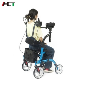 Dispositivo Médico estable para el <span class=keywords><strong>cuidado</strong></span> del hogar, andador vertical plegable ligero <span class=keywords><strong>y</strong></span> portátil con asiento, gran oferta - Product Image 2