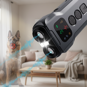 Dispositif anti-aboiement ultrasonique en gros à double tête, répulsif à ondes sonores, arrêt des aboiements, portable pour l'extérieur - Product Image 1