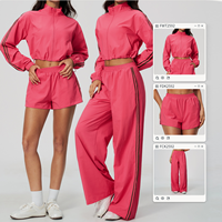 Ensembles de sport pour femmes ARCHNANO, 2 pièces, veste courte zippée, shorts de cycliste, tenues personnalisées avec logo, vêtements de fitness, vêtements de sport