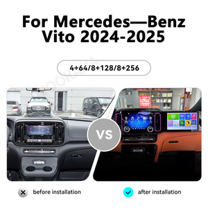 MOOKAKA Dual 12.5 pollici Android Car Stereo per Mercedes-Benz2024 2025 Vito Car navigazione GPS lettore multimediale Radio nastro - Product Image 2