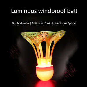 Volani cavi antivento dal Design incandescente in Nylon palloni da Badminton luminosi da allenamento notturno - Product Image 3