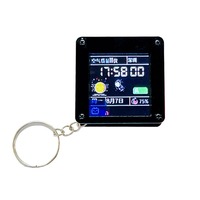 ESP32-C3 TFT LCD Astronaut Gadget dengan LVGL Keychain Mini Display Development Board