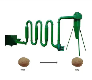 热风管锯末旋转颗粒机生物质气流管道干燥机旋转湿式生物质干燥机生物质谷物干燥机