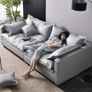 Último sofá modular blanco para casa, moderno, de tres piezas, conjunto de sofás, sala de estar, tela - Product Image 4