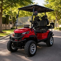 Voiturette de golf électrique Links Course 2, 4 ou 6 places, moteur AC 48V 5KW, batterie au lithium, nouveau design, pour navette de caddie, avec bac de lavage pour clubs