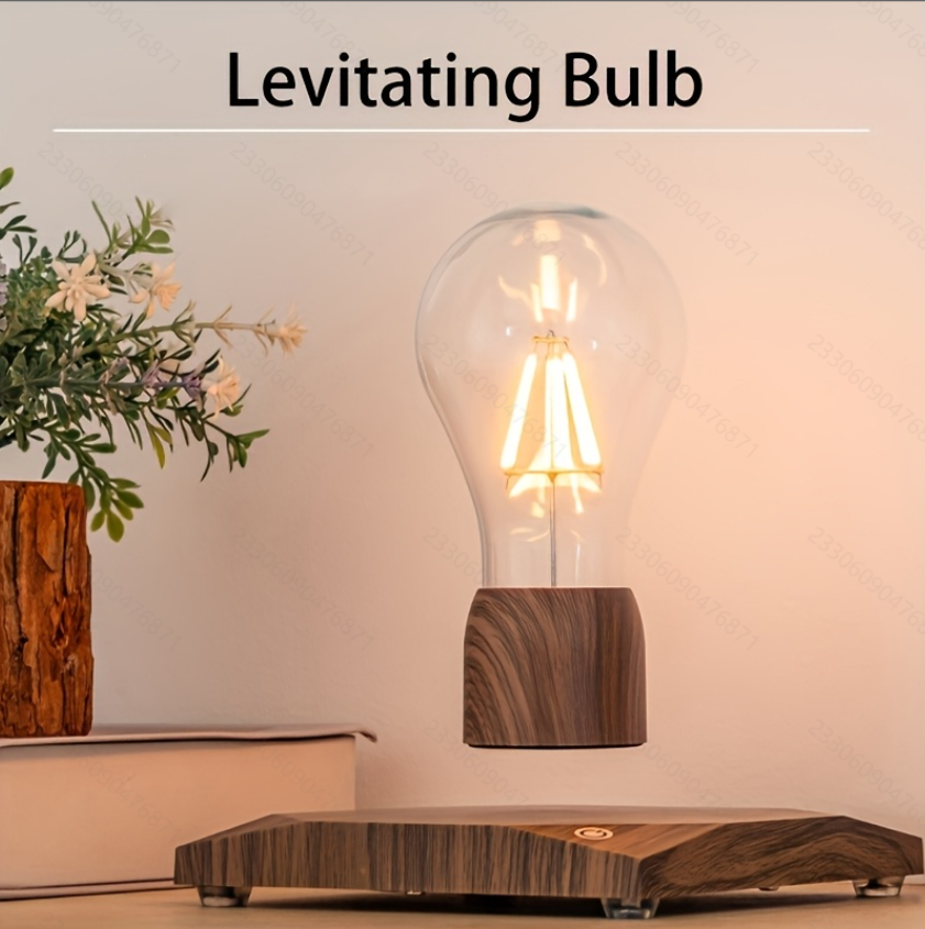 Dark base Levitating bulb