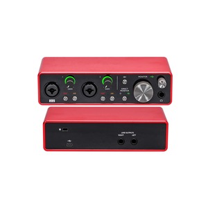 Interfaz <span class=keywords><strong>de</strong></span> Audio USB Focusrit Scarlet2I2 <span class=keywords><strong>de</strong></span> 3.ª Generación <span class=keywords><strong>para</strong></span> Grabación, <span class=keywords><strong>Tarjeta</strong></span> <span class=keywords><strong>de</strong></span> <span class=keywords><strong>Sonido</strong></span> Profesional <span class=keywords><strong>para</strong></span> Composición, Transmisión, Podcasting <span class=keywords><strong>de</strong></span> Alta Fidelidad - Product Image 1
