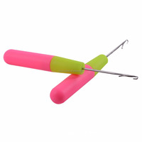 Vente en gros 16cm outils de fabrication de perruque en plastique dreadlock aiguille Crochet Crochet pour Salon de coiffure