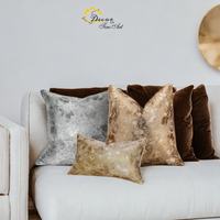 Housses de coussins lombaires 24 "22" 20 "18" Oreillers Jacquard brillants et argentés pour canapé-lit 1 paquet de housse de coussin souple