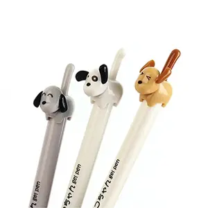 Hoge Kwaliteit Creatieve 0.5Mm Cartoon Hondenpers Type Gel Pennen Studenten Cadeau Kantoor Briefpapier