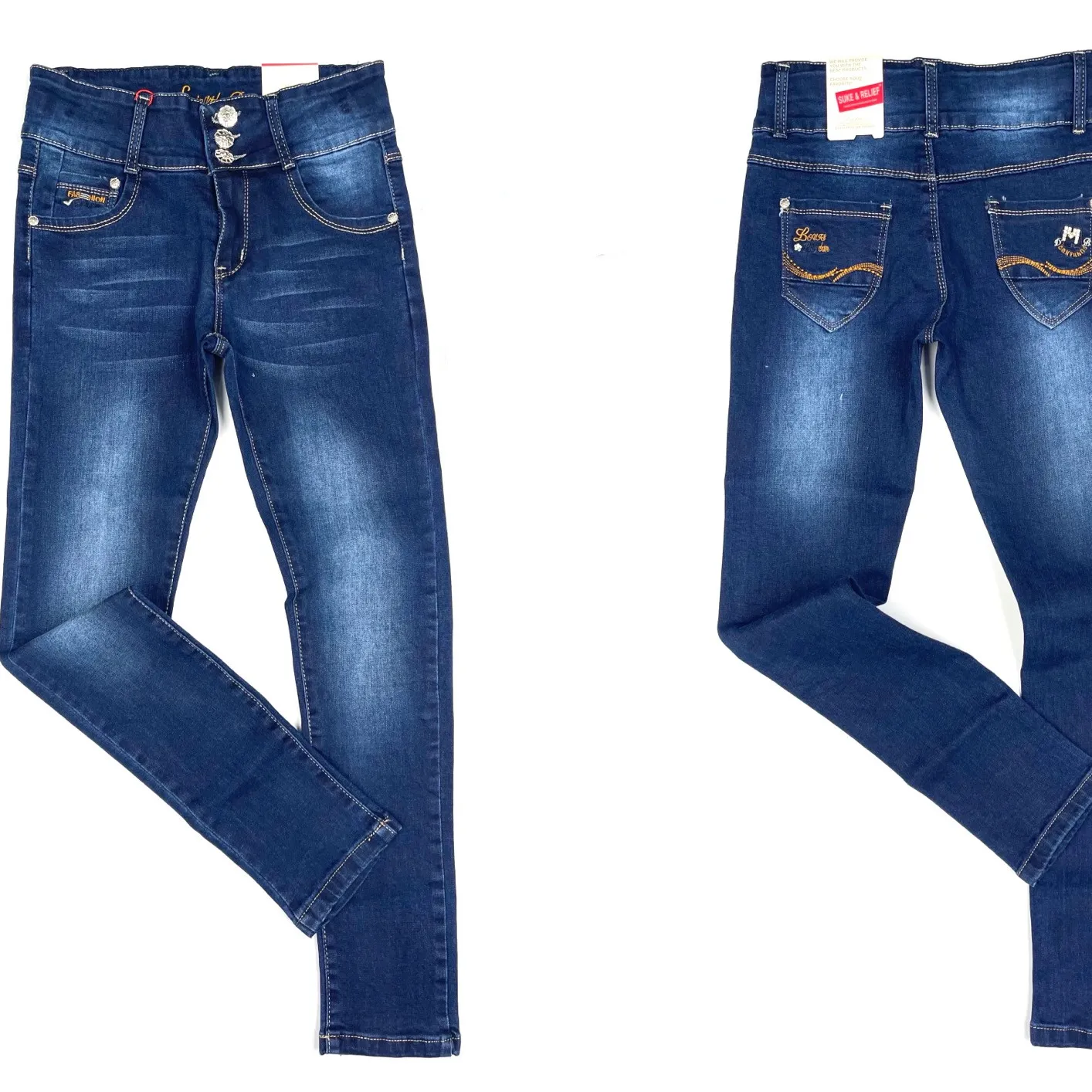 2021 bambini vestiti ragazze jeans dritti jeans skinny per le ragazze 6-16y bambini jeans ragazze