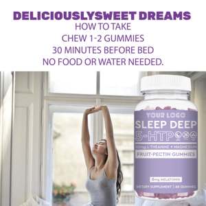 Las gomitas de sueño profundo contienen melatonina, magnesio y L-teanina, que calman y relajan eficazmente. Son un suplemento para dormir - Product Image 3