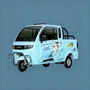 รถ<span class=keywords><strong>สามล้อ</strong></span><span class=keywords><strong>ไฟฟ้า</strong></span>หัวเหอ บรรทุก<span class=keywords><strong>ได้</strong></span> 400 กก. มาตรฐานแห่งชาติ สามารถ<span class=keywords><strong>จดทะเบียน</strong></span>เป็นรถกระบะขนาดเล็ก สำหรับขนส่งสินค้าและเด็ก - Product Image 4