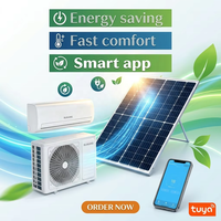 AC Hybrid Solar WiFi Pintar ACDC Split dengan Kontrol Aplikasi Tuya 12000BTU Sistem Pendingin Rumah Tangga Hemat Energi