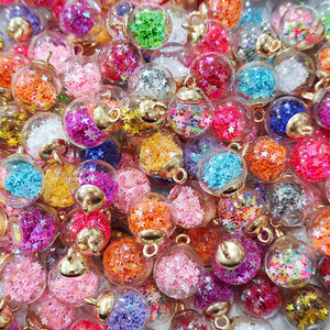 Leuchtend Bunte Treibsand-Fünfzackiger-Stern 16mm Ovale Kristall-Lampwork <span class=keywords><strong>DIY</strong></span> Handarbeit-Material Glasperlen mit Aufhängeloch für - Product Image 3