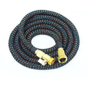 2023 Good Quality 25ft 50ft 75ft 100ft Expandable Durable Garden Hose With Aluminum Fittings