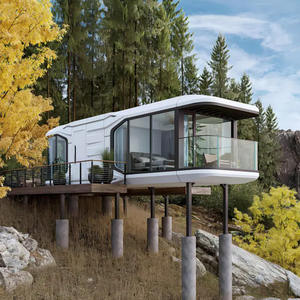 Pequeña cápsula casa cocina baño cabina prefabricada contenedor Modular espacio diseño moderno Instalación rápida centro comercial casa móvil - Product Image 1