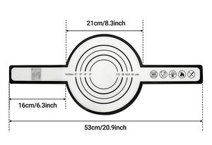 Alfombrilla de silicona para hornear Syh163 al por mayor con asa larga, antiadherente, reutilizable, para masa y pan - Product Image 6