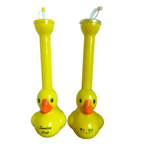 Rubber Duck Love Custom Glass Straws