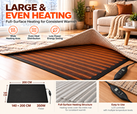 Chauffe-tapis électrique radiant, tapis chauffant à faible consommation pour tapis, maison et bureau