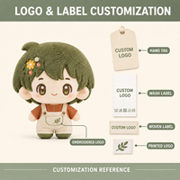 Adorable poupée en peluche à cheveux fleuris, personnalisable en couleurs et tailles, pour cadeaux et collections
