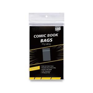 Sacs de rangement pour magazines et bandes dessinées en plastique pleine grandeur avec logo personnalisé, dos en mylar argenté, pochettes de protection en papier - Product Image 5