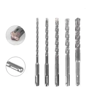 SDS Plus Drill Bit Cross Tips 4 Cutters 110mm 160mm Round Handle Concrete Wall Brick Block Electric Hammer Masonry Drilling Bits