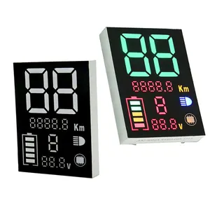 Pantalla led multiplexante personalizada, 7 segmentos, 3 dígitos, rojo, amarillo, naranja, verde, azul, a todo color